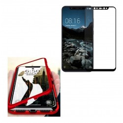 Kit Protector Funda Magnetico Xiaomi Note 6 Pro + Vidrio 6d (Entrega Inmediata)