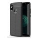 Estuche Antiimpacto Tipo Cuero Xiaomi Mi A2 Lite Negro (Entrega Inmediata)