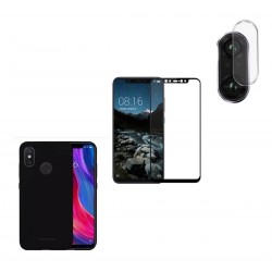 Kit Protector Premium Xiaomi Note 6 Pro + Vidrio 6d + Lente (Entrega Inmediata)