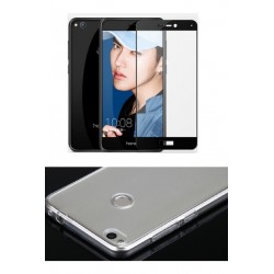 Kit Total Protector Huawei P9 Lite 2017 + Vidrio Negro (Entrega Inmediata)