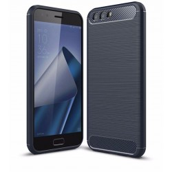Kit Total Carbono Zenfone 4 Ze554kl Azul + Vidrio Blanco (Entrega Inmediata)