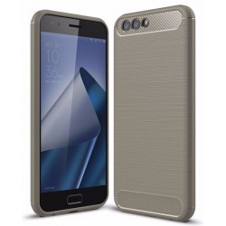 Kit Total Carbono Zenfone 4 Ze554kl Gris + Vidrio Blanco (Entrega Inmediata)