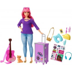 Barbie Vamos De Viaje Con Accesorios Muñeca Mattel+ Stickers (Entrega Inmediata)