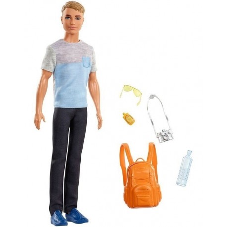 Muñeca Barbie Muñeco Figura Ken Viajero Accesorios (Entrega Inmediata)
