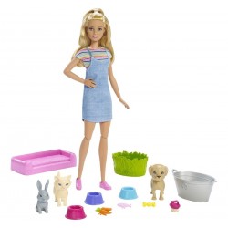 Muñeca Barbie Juega Y Lava A Sus Mascotas (Entrega Inmediata)