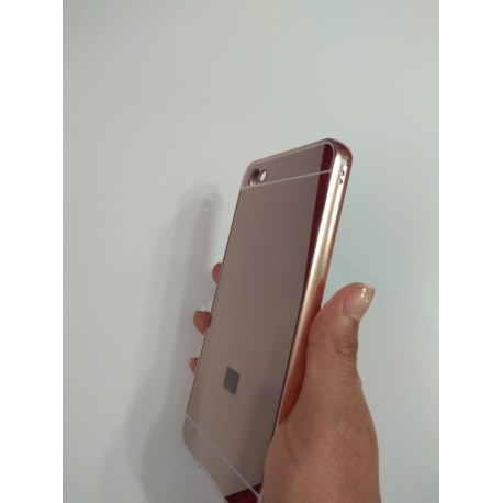 Kit Bumper Xiaomi Redmi Note 5a Rosado + Vidrio Negro (Entrega Inmediata)