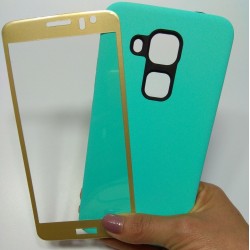 Kit Protector Nova Plus Anti-impacto Verde + Curvo 3d Dorado (Entrega Inmediata)