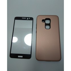 Kit Protector Nova Plus Anti-impacto Beige + Curvo 3d Negro (Entrega Inmediata)