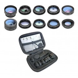 Kit De Lentes 10 En 1 Para Celular Y Tablets + Estuche (Entrega Inmediata)