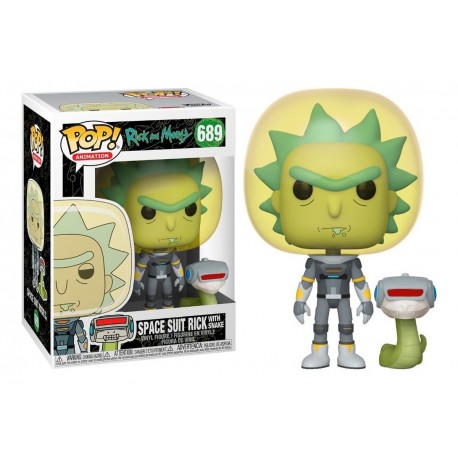 Rick Y Morty Funko Pop Rick Con Serpiente (Entrega Inmediata)
