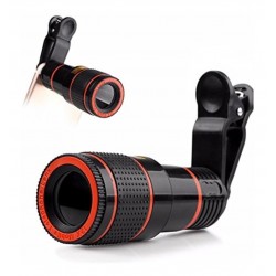 Telescopio Portátil Lente 8x Zoom Móvil Celular Clip (Entrega Inmediata)