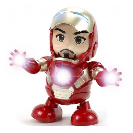 Iron Man Dance Hero Robot Baila Sonido Luces Figura Lámpara (Entrega Inmediata)