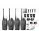 Radio Walkie Talkie Baofeng Bf-888s Uhf X4 Bateria 2800m Ah (Entrega Inmediata)