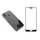 Kit Protector Bumper Aluminio Huawei P20 Lite + Vidrio Negro (Entrega Inmediata)