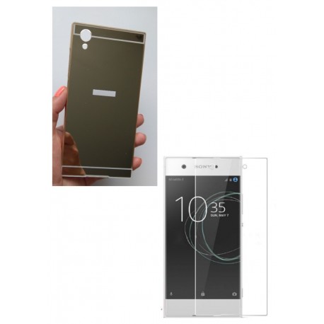 Kit Bumper Sony Xperia Xa1 Plus + Vidrio Full Cover Clear (Entrega Inmediata)