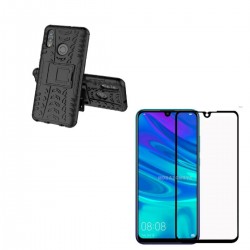 Kit Estuche Tpu Cuero Honor 10 Lite + Vidrio 6d Curvo (Entrega Inmediata)