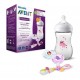 Set Regalo Tetero Avent Natural 9 Oz Unicornio Chupos + Clip (Entrega Inmediata)