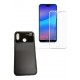 Kit Funda Tpu De Lujo Huawei P20 Lite Negr+ Vidrio 3d Blanc (Entrega Inmediata)