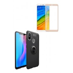 Kit Ring Case Protector Xiaomi Note 5 / 5 Pro + Vidrio 3d Dr (Entrega Inmediata)