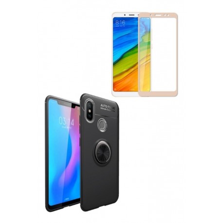 Kit Ring Case Protector Xiaomi Note 5 / 5 Pro + Vidrio 3d Dr (Entrega Inmediata)