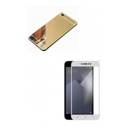 Kit Bumper Xiaomi Redmi Note 5a Dorado + Vidrio Blanco (Entrega Inmediata)