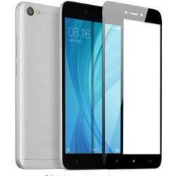 Kit Bumper Xiaomi Redmi Note 5a Negro + Vidrio Negro (Entrega Inmediata)