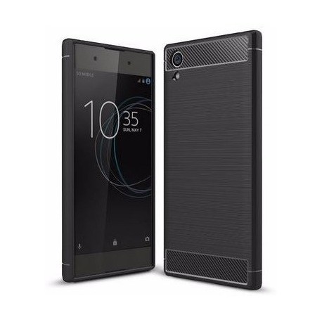 Kit Protector Sony Xperia Xa1 Plus Negro + Vidrio Dorado (Entrega Inmediata)