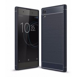 Kit Protector Sony Xperia Xa1 Plus Azul + Vidrio Dorado (Entrega Inmediata)