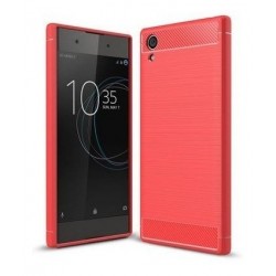 Kit Protector Sony Xperia Xa1 Plus Rojo + Vidrio Blanco (Entrega Inmediata)
