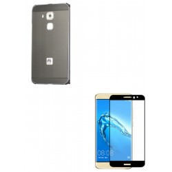 Kit Bumper Negro + Vidrio 3d Negro Huawei Nova Plus (Entrega Inmediata)