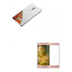 Kit Aluminio Plateado + Vidrio Rosado Huawei Mate 9 Lite (Entrega Inmediata)