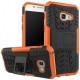 Kit Protector Samsung Galaxy A3 2017 Naranja + Vidrio Dorado (Entrega Inmediata)