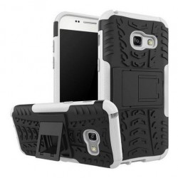 Kit Protector Samsung Galaxy A3 2017 Blanco + Vidrio Blanco (Entrega Inmediata)