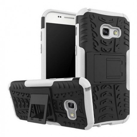 Kit Protector Samsung Galaxy A3 2017 Blanco + Vidrio Blanco (Entrega Inmediata)