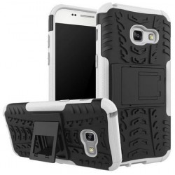 Kit Protector Samsung Galaxy A3 2017 Blanco + Vidrio Dorado (Entrega Inmediata)