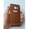 Kit Bumper Samsung Galaxy A3 2017 Rosado + Vidrio 3d Blanco (Entrega Inmediata)