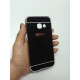 Kit Bumper Samsung Galaxy A3 2017 Negro + Vidrio 3d Dorado (Entrega Inmediata)