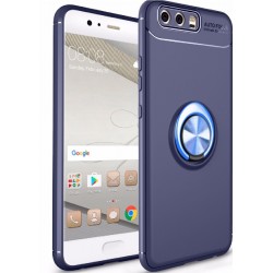 Estuche Ring Case Protector Lujo Anillo Huawei Y9 2018 Azul (Entrega Inmediata)