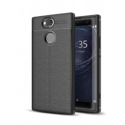 Estuche Protector Tipo Cuero Lujo Sony Xperia Xa2 Negro (Entrega Inmediata)