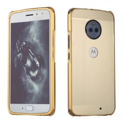 Kit Estuche Protector Motorola Moto G5s Dorado +vidrio (Entrega Inmediata)