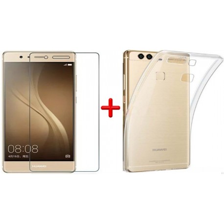 Kit Protector De Lujo Huawei P9 Plus + Vidrio Templado (Entrega Inmediata)
