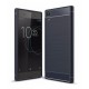 Estuche Original Fibra Carbono Sony Xperia Xa1 Plus Azul (Entrega Inmediata)