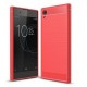 Estuche Original Fibra Carbono Sony Xperia Xa1 Plus Rojo (Entrega Inmediata)