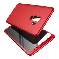 Estuche Protector 360 Samsung Galaxy A8 2018 Rojo + Vidrio (Entrega Inmediata)