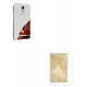 Kit Estuche Bumper Plata + Vidrio Blanco Xiaomi Redmi Note 4 (Entrega Inmediata)