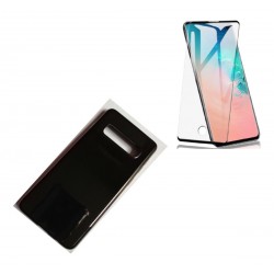 Kit Protector Funda Silm Color Samsung S10 Plus + Vidrio 9d (Entrega Inmediata)