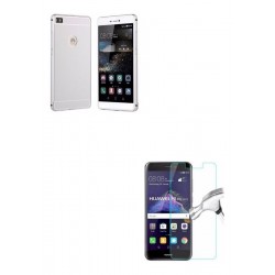 Bumper Aluminio De Lujo Mate Platead + Vidrio Huawei P8 Lite (Entrega Inmediata)