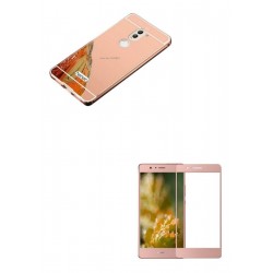 Kit Aluminio Rosado + Vidrio Rosado Huawei Mate 9 Lite (Entrega Inmediata)