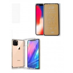 Kit Protector Transparente iPhone 11 Pro Max + Irrompible (Entrega Inmediata)