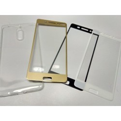 Kit Total Estuche Protector Nokia 6 Silicon+ Protector Curvo (Entrega Inmediata)